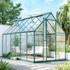 Greenhouse, solid structure, dark green