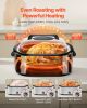 VEVOR Roaster Oven, 26QT Electric Roasting Pan, 150-450 F Adjustable Temp Fast-Cooking Turkey Roaster with Cool-Touch Handle, Visible Self-Basting Lid