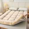 Mattress with checkered three-dimensional edges, Beige, King size