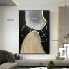 Handmade Hand Painted Oil Painting Wall Modern Abstract Oversize Abstract Paintings On Canvas Black And White Wall Art Set Acrylic Painting Hotel The