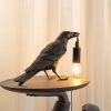 Crow Lamp - Raven Lamp with LED Bulb, Bird lamp, Crow Light Gothic Halloween Decor for Bedside Bedroom Living Room Decor
