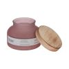 (2 pack)and Almond Koa Wood Scented 2-Wick Frosted Jar Candle 18oz.