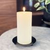 Single Wick 3" x 6" Pillar Candle, Unscented, Ivory, 3 Pack