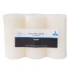 Single Wick 3" x 6" Pillar Candle, Unscented, Ivory, 3 Pack