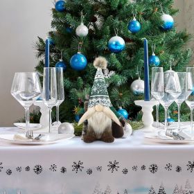 Christmas Gnomes Plush Decorations Handmade Scandinavian Tomte Stuffed Santa with Branch and Bag Xmas Decor for Home Kitchen Farmhouse Tiered Tra (Color: Green)