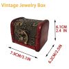 2/8 PCS Vintage Wooden Box Set by Yakimoto ��� Lockable Lidded Containers for Jewelry, Collectibles & More, Perfect for Wedding Gifts and Table Decor