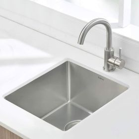 Undermount Kitchen Sink;  16 Gauge Stainless Steel Wet Bar or Prep Sinks Single Bowl (size: 13 x 15 x 8.5)