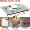 XXL 304 Stainless Steel Cutting Board  Anti-Slip & Mildew-Proof! No More Moldy Wooden Boards | Heavy-Duty & Food-Safe, Easy to Clean ��� Chop Meat