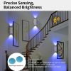 4pcs Rechargeable LED Night Light Wall Lamp Commercial StrobeLight Multi-color Mode Dimmable Indoor Light Magnetic StepLight for Entryway Bedside Desk