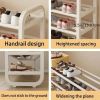 5-Tier Metal and Plastic Shoe Rack Organizer ��� Space-Saving Narrow Floor Shoe Storage Shelf, Durable Multi-Layer Iron Design, No Wood, Easy Assembly